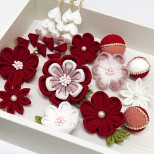 つまみ細工の髪飾り～追加して使いたいサブパーツ